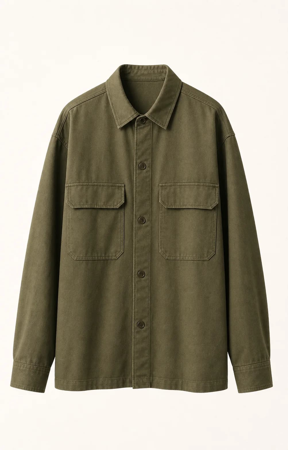 Olive Utility Overshirt