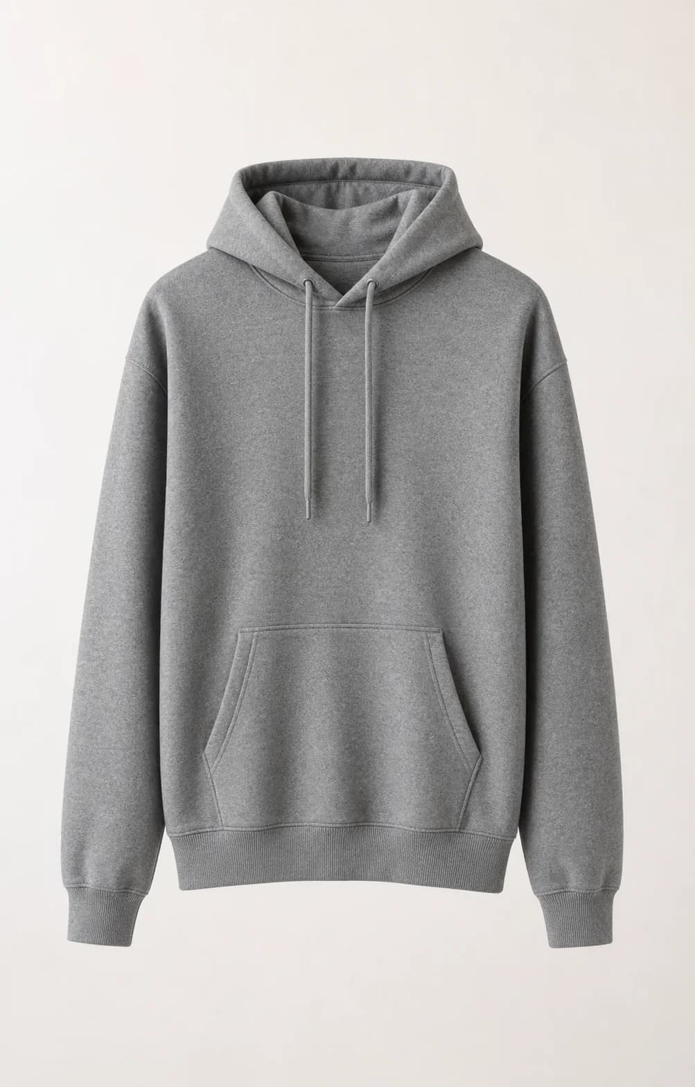 Grey Regular Fit Hoodie