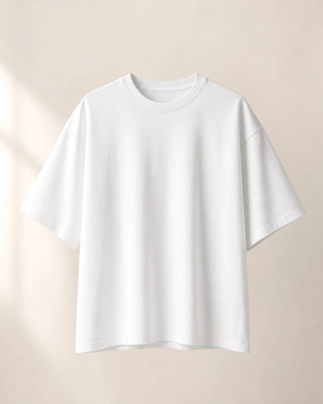 White Boxy Cotton Tee