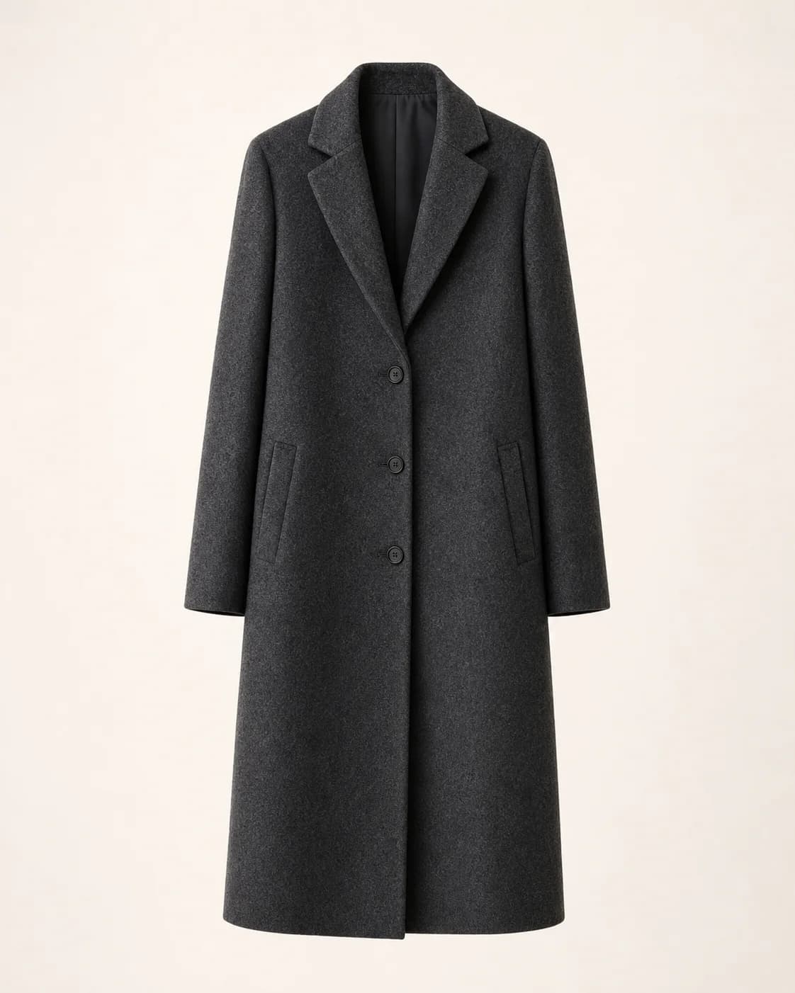 Charcoal Longline Coat, Coat, Store 01