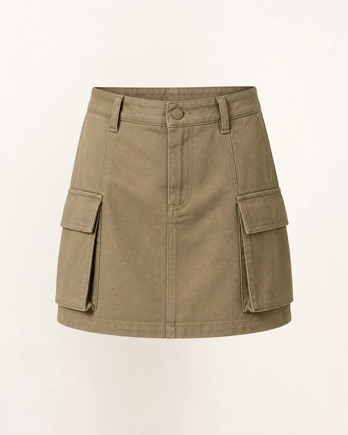 Khaki Cargo Mini Skirt, Skirt, Store 02