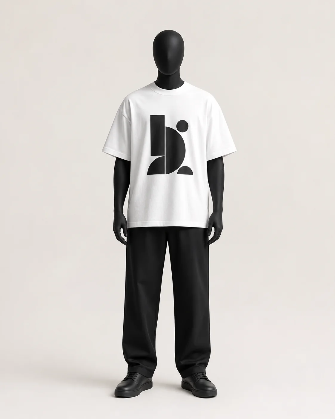White Oversized Graphic Tee, image 2