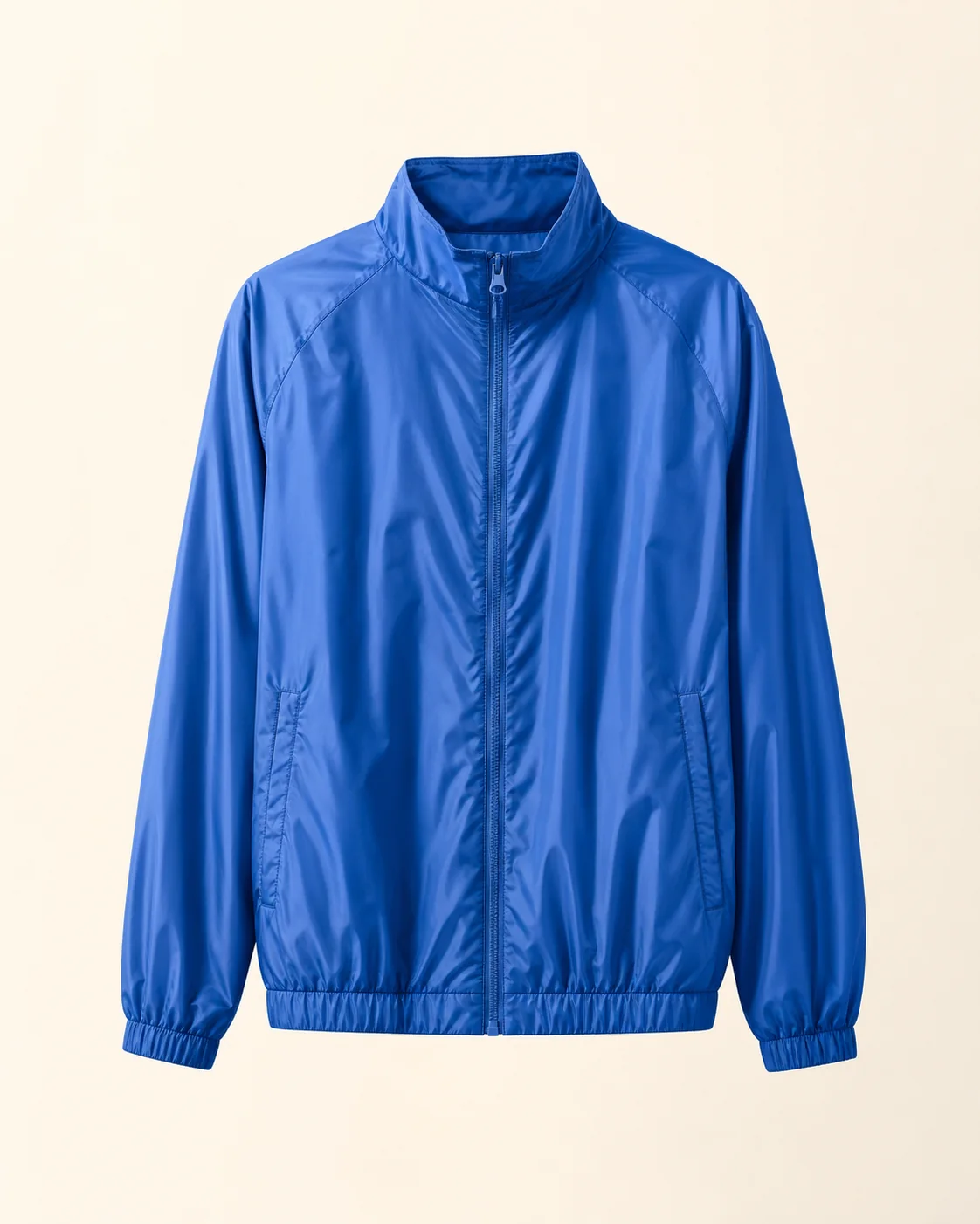 Blue Nylon Track Jacket