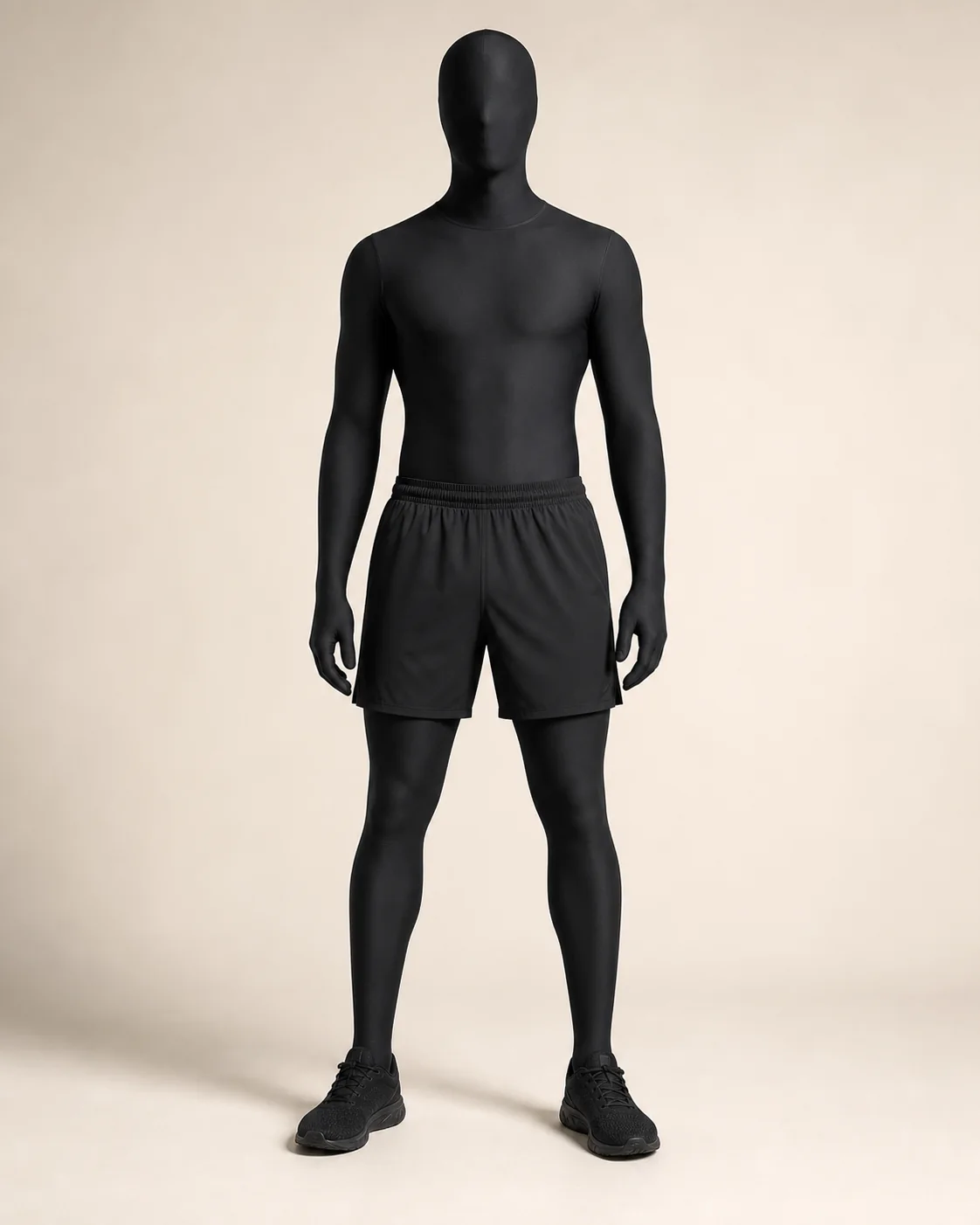 Black Training Shorts in a styled look