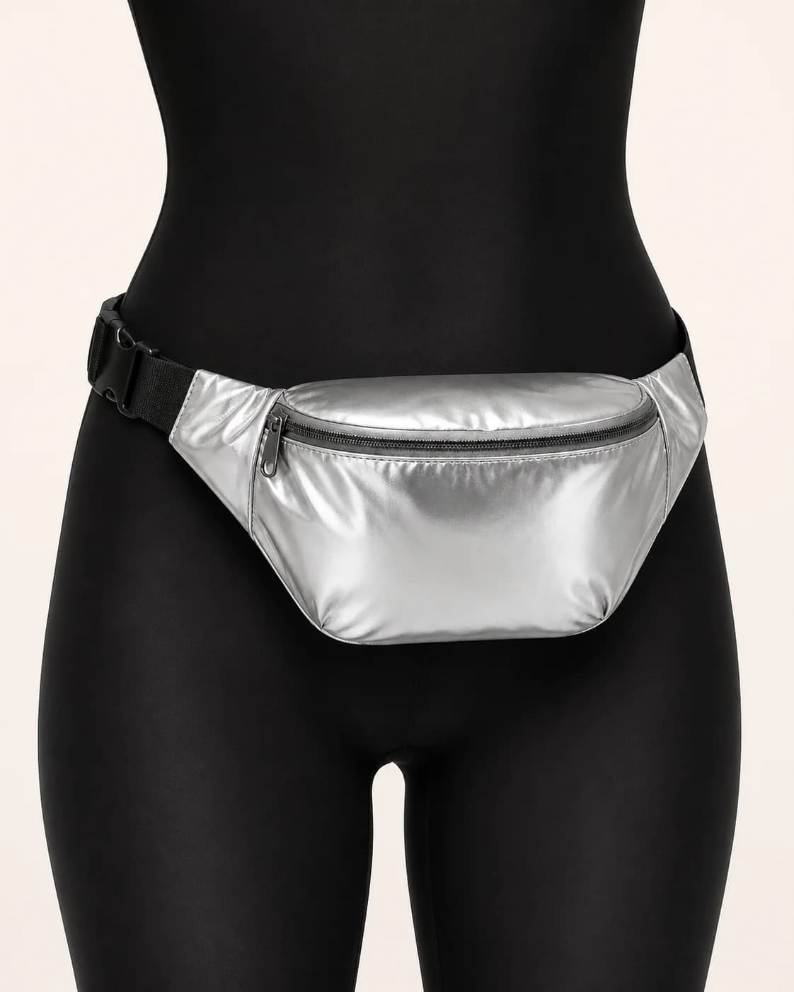 Silver Reflective Waist Bag, image 2