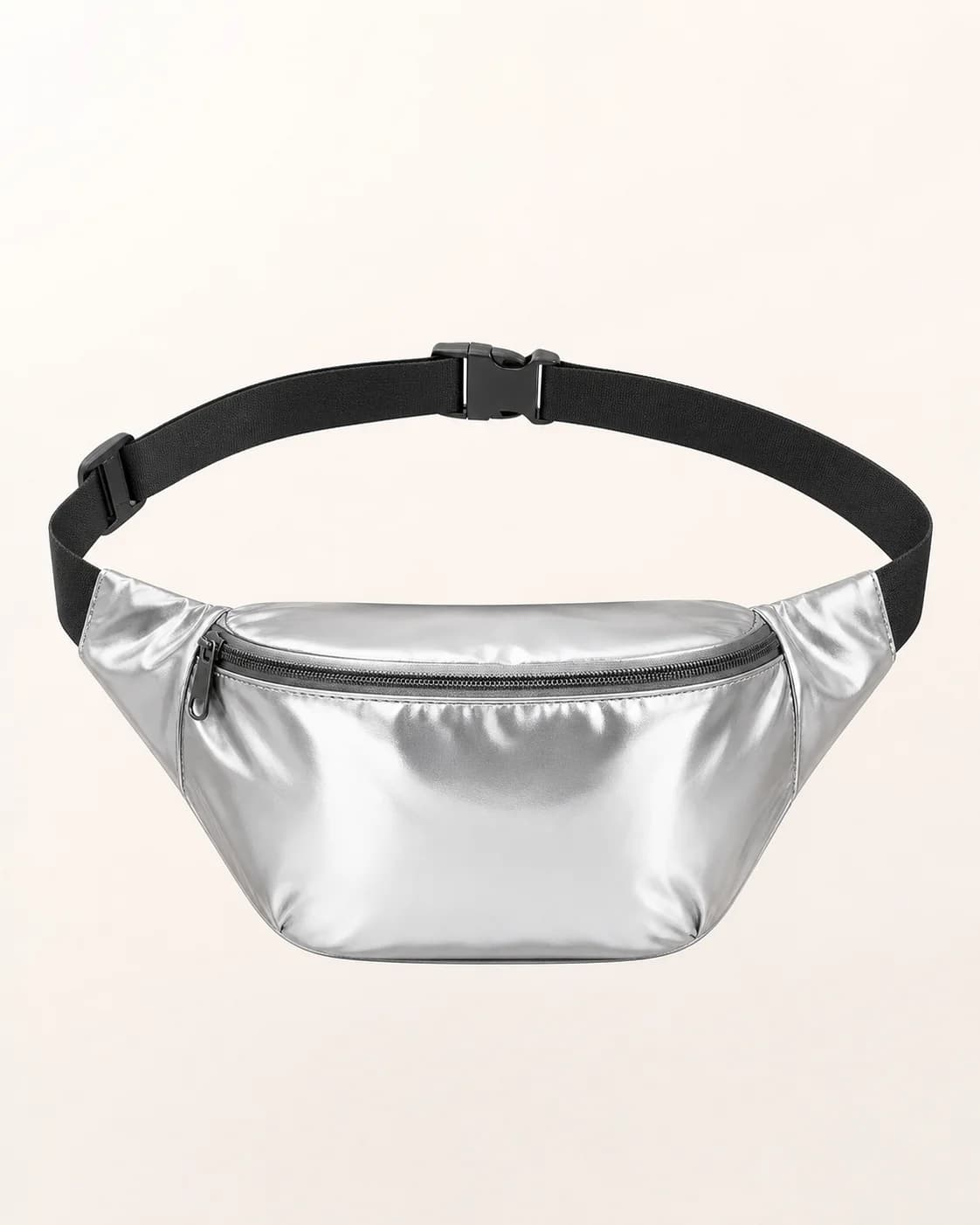 Silver Reflective Waist Bag