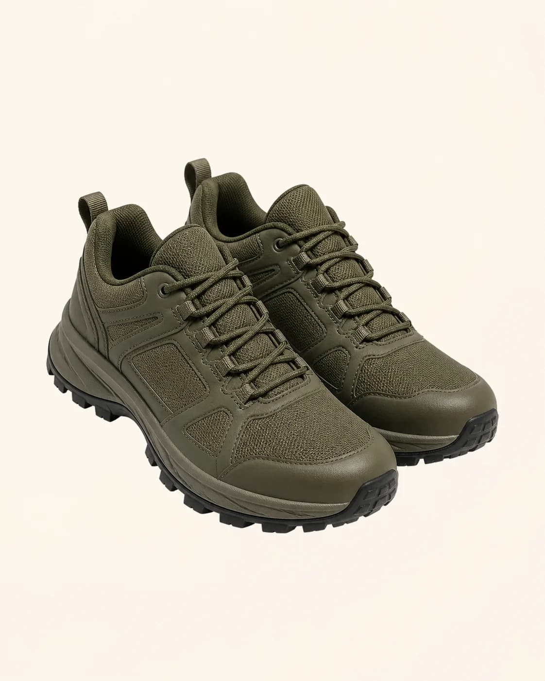 Olive Waterproof Trail Sneakers