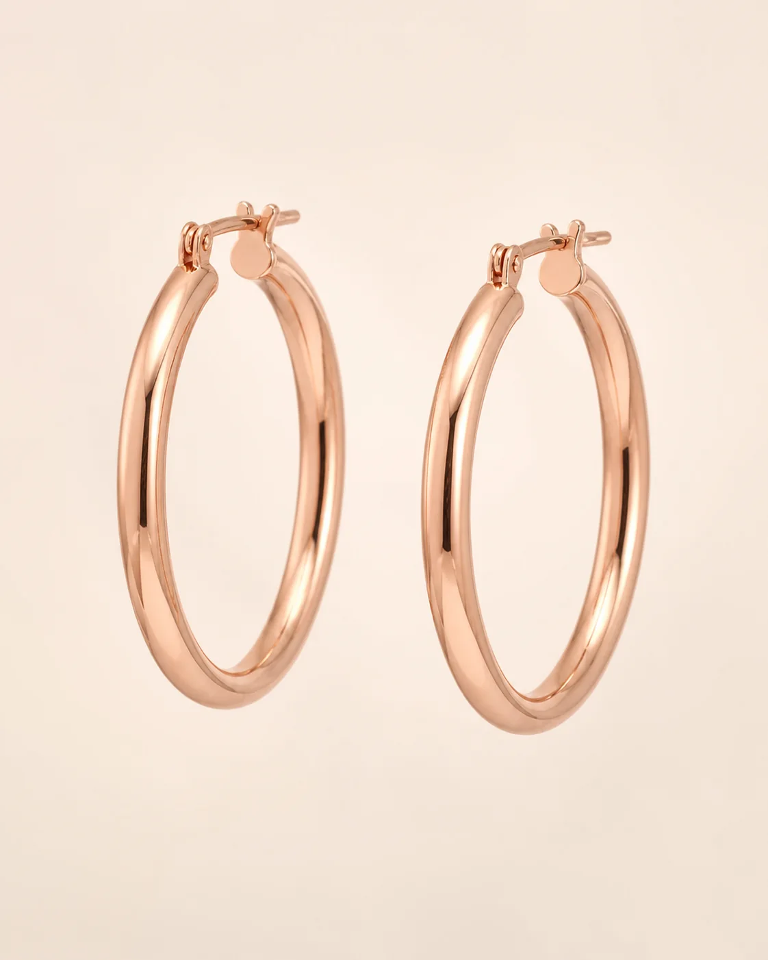 Rose Gold Hoop Earrings