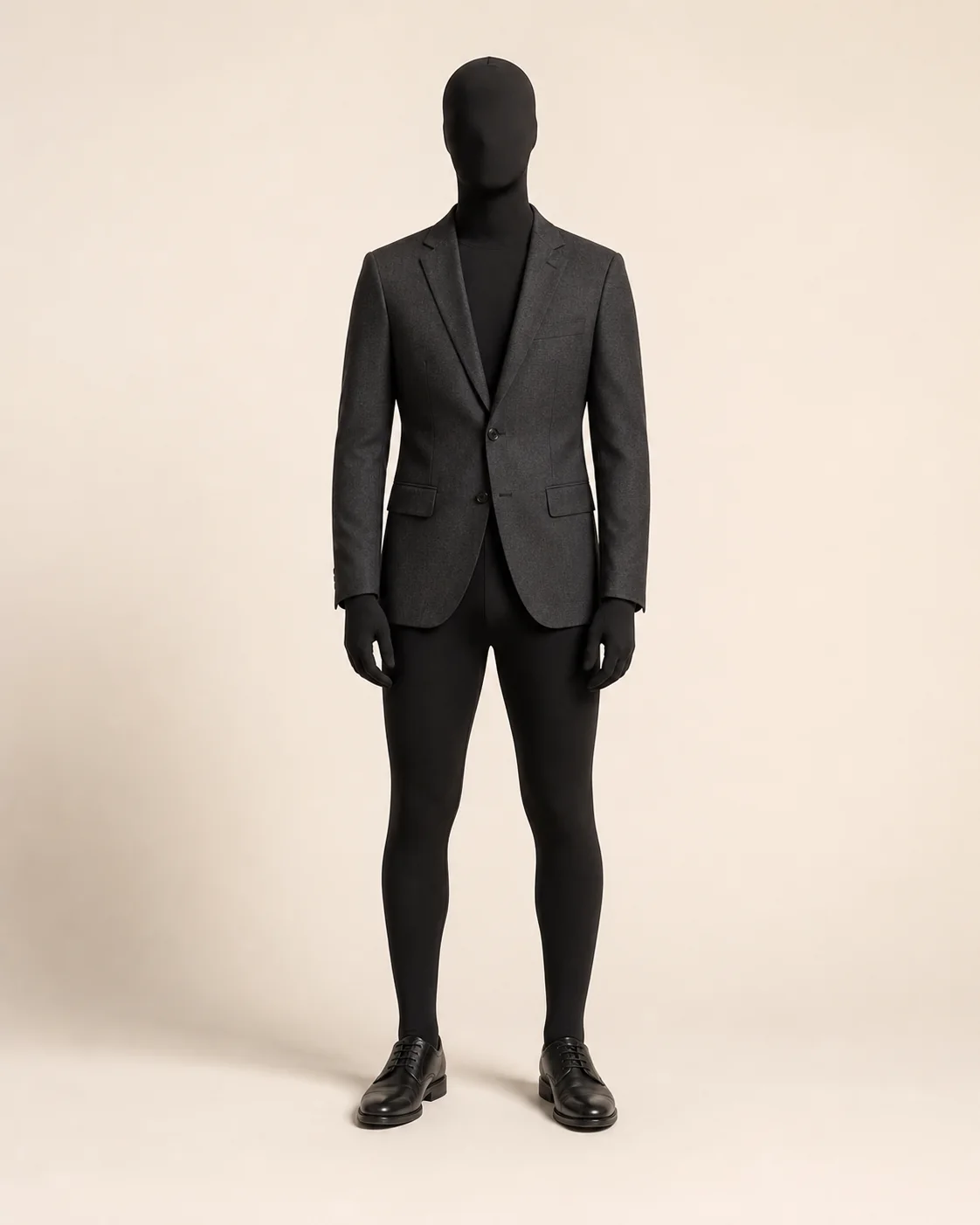 Charcoal Tailored Suit Jacket in a styled look