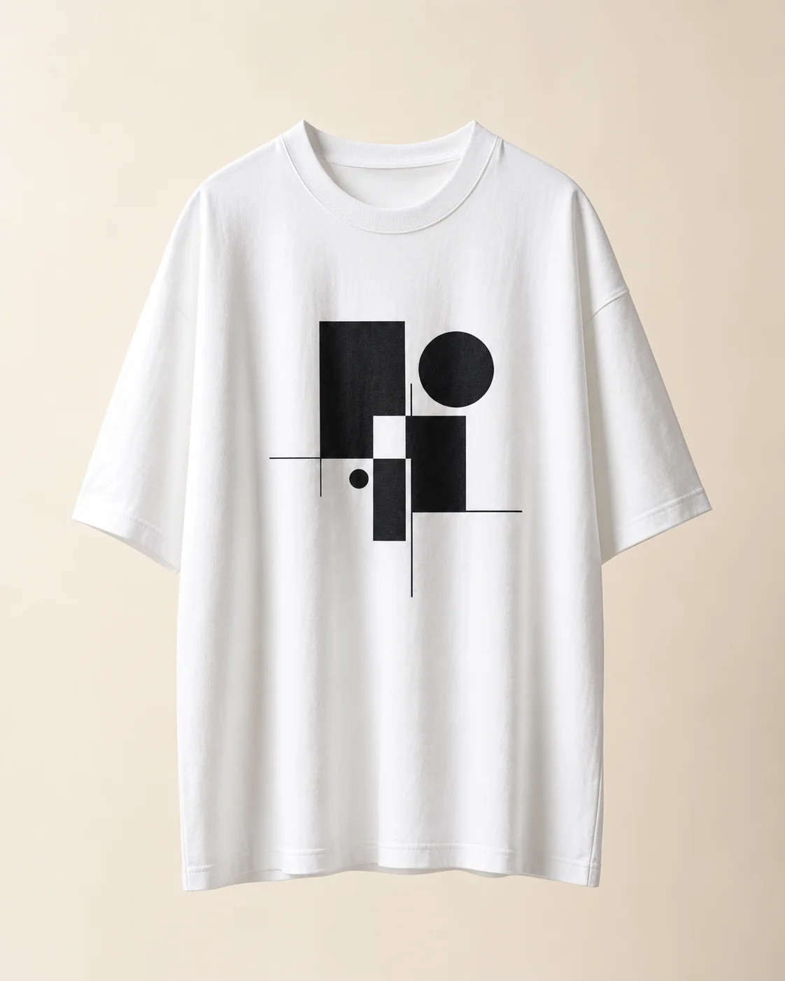 White Oversized Graphic Tee