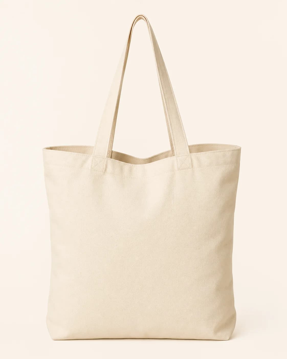 Cream Canvas Tote