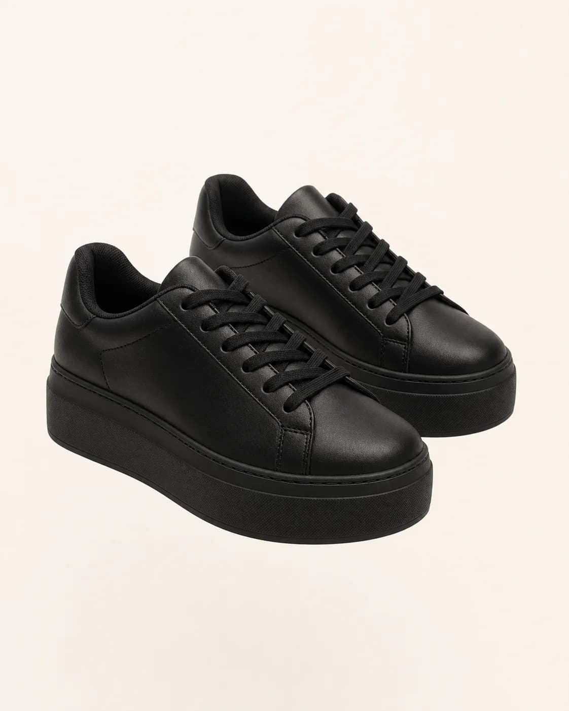 Black Platform Sneakers